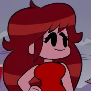 🍬 f34fab73 Girlfriend Friday Night Funkin' Friday Night Funkin', Freundin, Cartoon, rote Haare, weiblich, Charakter telegram sticker