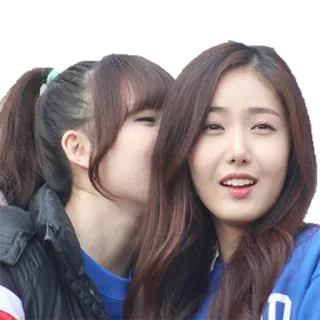 🗣 51bb4daf phụ nữ, bạn bè, con gái, tình bạn, thì thầm telegram sticker