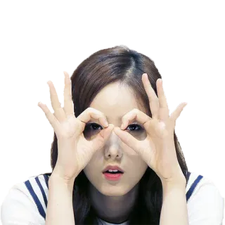 🤓 c8e252f9 phụ nữ, tay, mắt, khuôn mặt, chân dung, dấu hiệu ok telegram sticker