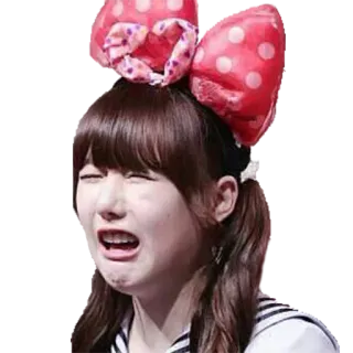 😭 ff6fec50 khóc, buồn bã, buồn, biểu cảm, phụ nữ, nơ, dễ thương telegram sticker