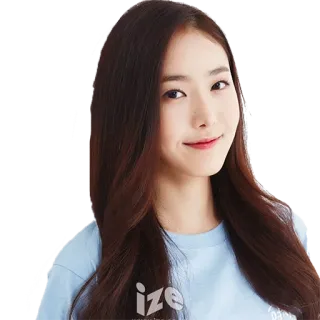 🙂 ff992cb7 ize phụ nữ, tóc nâu, cô gái, nụ cười, chân dung, châu Á telegram sticker