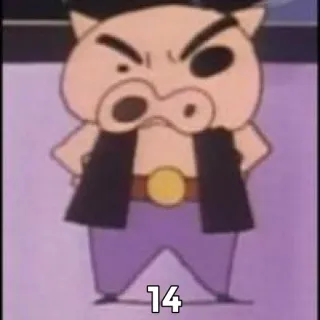 🐽 227a22a1 14 kartun, babi, karakter telegram sticker