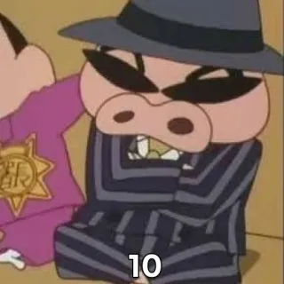 🐽 b7d8fa56 10 kartun, babi, gangster, karakter telegram sticker