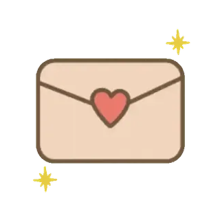 🤗 8b8b6400 phong bì, thư, tình yêu, trái tim, thư từ, lãng mạn telegram sticker