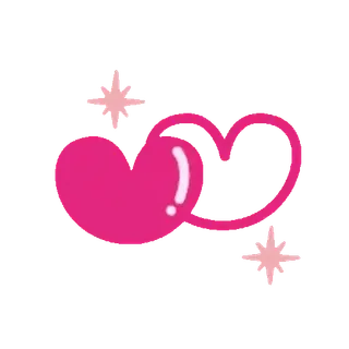 🤗 ea05b182 trái tim, tình yêu, lấp lánh, hồng, dễ thương, valentine, kawaii telegram sticker