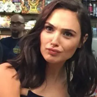 😚 662bc772 Gal Gadot wanita, aktris, selebriti, orang, potret telegram sticker