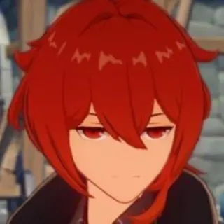 🏮 befe921d Diluc Genshin Impact diluc, genshin impact, วิดีโอเกม, ตัวละคร, อนิเมะ telegram sticker