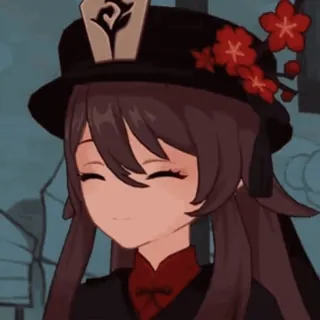 ☺️ 78fc6300 Hu Tao Genshin Impact 动漫, 游戏, 原神, 胡桃, 角色, 女孩 telegram sticker