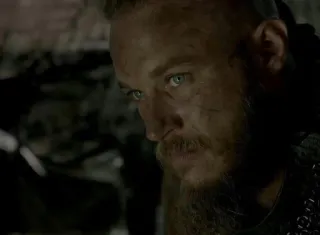 ⚔ 777c20a9 Ragnar Lothbrok Vikings Wikingowie, Ragnar Lothbrok, Travis Fimmel, History Channel, Dramat historyczny, Serial TV, Wojownik, Wiking telegram sticker