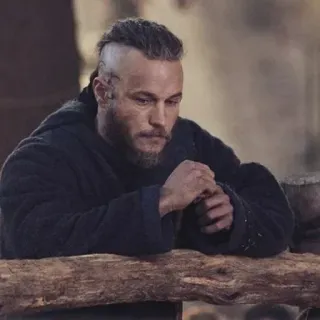 ⚔ a97455d1 Ragnar Lothbrok Vikings Wikingowie, Ragnar Lothbrok, Travis Fimmel, Dramat historyczny, Serial TV, Nordycki, Wiking telegram sticker