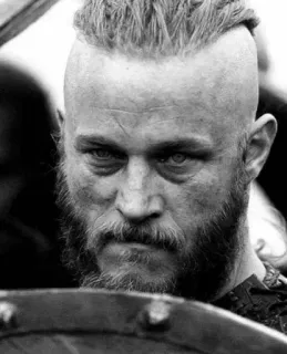 ⚔ cedc4b69 Ragnar Lothbrok Vikings Ragnar Lothbrok, Wikingowie, Travis Fimmel, Dramat historyczny, Nordycki, Wojownik, Postać telegram sticker