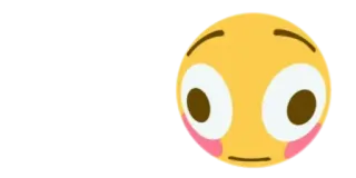 😳 ee16bd7b Эмодзи, нервный, тревожный, желтый whatsapp sticker