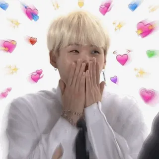 😍 21d913ad Suga K-pop, Idol, Piosenkarz, Słodkie, Naklejka fana telegram sticker