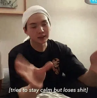 ☹️ 2e17b9d9 [tries to stay calm but loses shit] Meme, Obraźliwe, Śmieszne, Spokojne telegram sticker