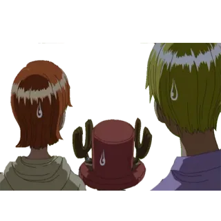 😓 61046d7a Tony Tony Chopper One Piece 动漫, 海贼王, 托尼托尼·乔巴, 角色, 汗 telegram sticker