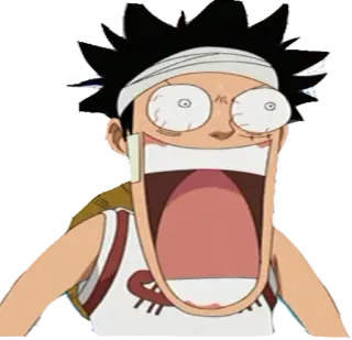 😳 73f3788b Usopp One Piece 动漫, 海贼王, 乌索普, 搞笑, 反应, 卡通 telegram sticker