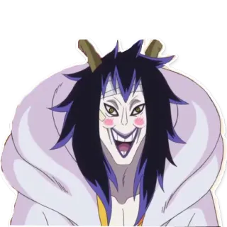 😊 cf00ee88 动漫, 角色, 微笑, 插画, 奇幻 telegram sticker