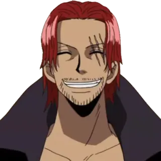 😄 fcfc25c2 Shanks One Piece 动漫, 卡通, 漫画, 香克斯, 海贼王 telegram sticker