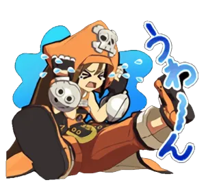 😭 418be4d4 May Guilty Gear うわーん anime, crying, girl, game, character telegram sticker