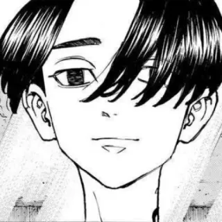 🗝 78ad4061 Anime, Mangá, Retrato, Personagem, Preto e branco telegram sticker