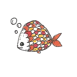 🐠 034db201 рыба, животное, море, милый, мультфильм, водный whatsapp sticker