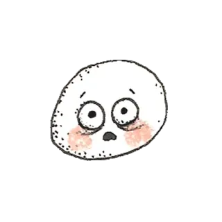 😦 3754c7b8 мультфильм, эмодзи, лицо, выражение, обеспокоенный, милый, простой whatsapp sticker