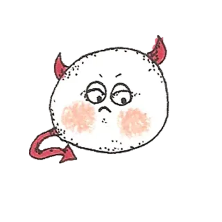 👿 69a84fd9 дьявол, милый, гнев, мультфильм, монстр, хэллоуин whatsapp sticker