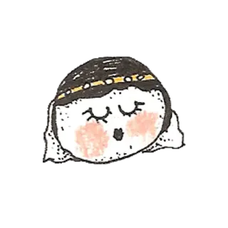 👰 88536497 девушка, милый, иллюстрация, мультфильм, портрет, лицо whatsapp sticker