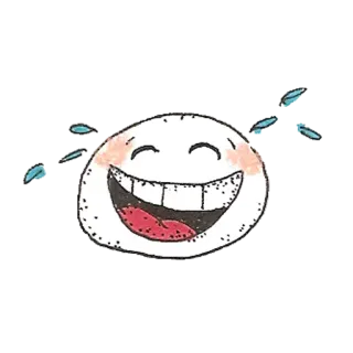 😂 8fa6d1cf мультфильм, счастливый, лицо, смайлик, выражение, милый, веселый whatsapp sticker