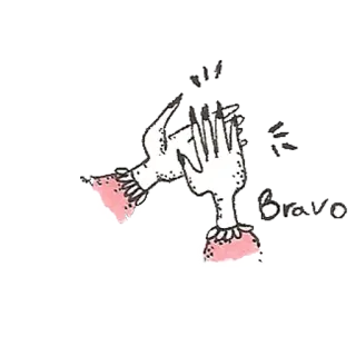 👏 ee22ee58 Bravo браво, аплодисменты, руки, выступление, итальянский whatsapp sticker