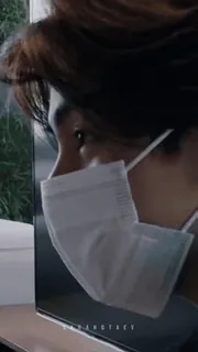 🥵 002df0e7 TAEHYUNGTAEY Koreanisch, Fan, Gesichtsmaske, Porträt telegram sticker