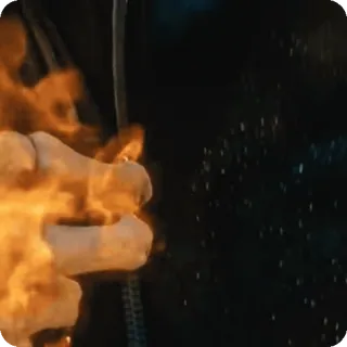 🌟 c3a6fbbf огонь, горящий, рука, скелет, смерть, темный, оружие telegram sticker