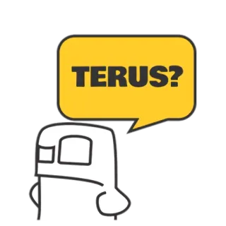😒 16439fa3 TERUS? pertanyaan, gelembung ucapan, bahasa Indonesia, karakter lucu telegram sticker