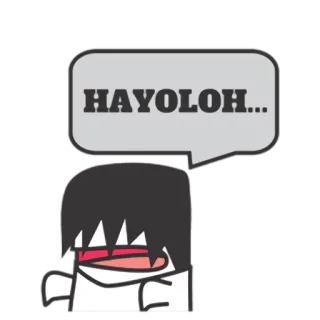 🙈 778ae5ba HAYOLOH... Kartun, Anime, Stiker, Karakter, Hayoloh telegram sticker