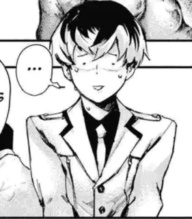 ❤️ b3ac987f ... Anime, Manga, Charakter, Sprechblase, Schwarzweiß whatsapp sticker