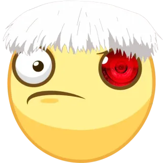 🤨 dd709f76 emoji, face, cartoon, character, digital art telegram sticker