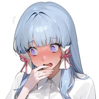 🫢 1268ab77 Kamisato Ayaka Genshin Impact anime, genshin impact, kamisato ayaka, character, waifu telegram sticker