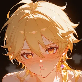 😳 25bff957 Aether Genshin Impact anime, Aether, Genshin Impact, video game, anime character, blood telegram sticker