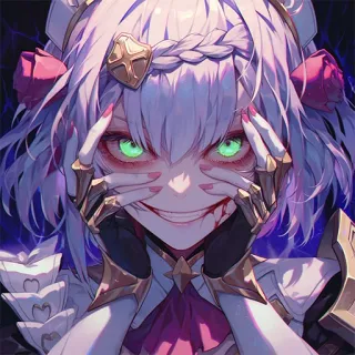 😈 8b239734 Noelle Genshin Impact anime, evil, creepy, genshin impact, noelle telegram sticker
