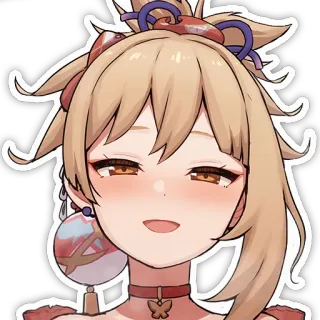😄 c5312156 Yoimiya Genshin Impact anime, genshin impact, yoimiya, character, video game telegram sticker
