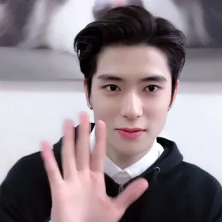 📸 641a836b คน, ผู้ชาย, โบกมือ, เป็นมิตร, ภาพเหมือน telegram sticker