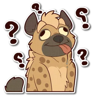 little Hyena @stickersb2b whatsapp stickers