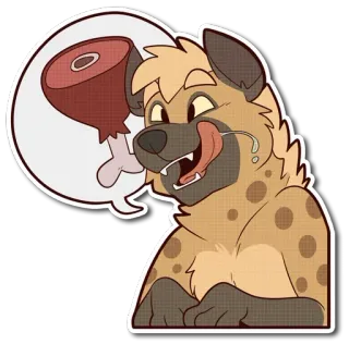 little Hyena @stickersb2b whatsapp stickers