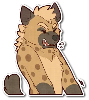 😋 fdcaf943 Hyena, Binatang, Kartun, Karakter, Furry whatsapp sticker