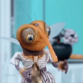 🙃 460e384a komar, kukiełka, owad, zwierzę, animowany, postać whatsapp sticker