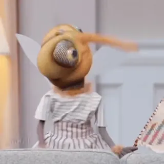 ❤️ c015de3d owad, antropomorficzny, stworzenie, kukiełka whatsapp sticker