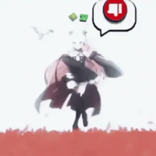 🤍 3d8b4db1 non mi piace, pollice verso, negativo, cartone animato, adesivo whatsapp sticker