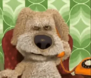 ☎️ 949a7dee Ben Ben il cane, cane parlante, cane cartone animato, animato, animale, telefono whatsapp sticker
