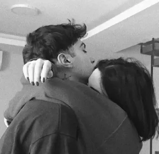 🖤 bb025a95 Paar, Umarmung, Liebe, Beziehung, Zuneigung whatsapp sticker