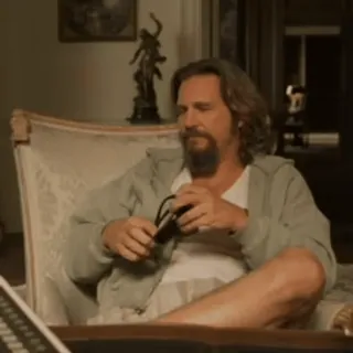 😎 1d22b3d2 The Dude The Big Lebowski The Big Lebowski, The Dude, Jeff Bridges, Film, Komödie telegram sticker